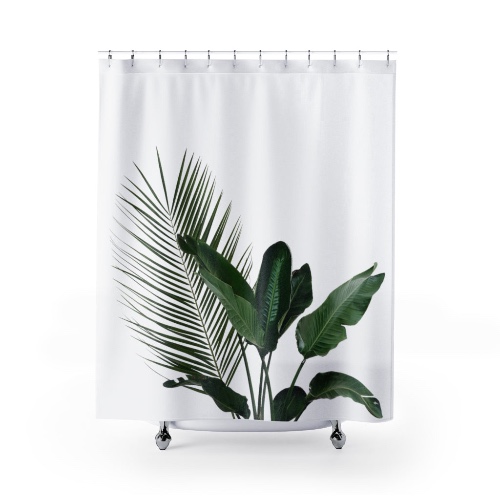 House Plant Shower Curtains - 71" × 74"
