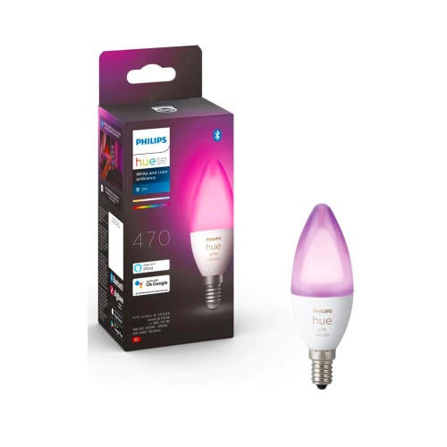 Philips Hue E14 A60 White and Colour Ambiance Candle Smart Bulb | Default Title