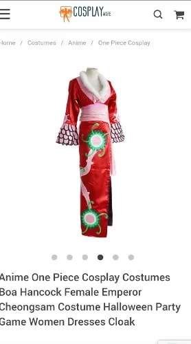Anime One Piece Cosplay Costumes Boa Hancock Female Emperor Cheongsam Costume Halloween Party Game Women Dresses Cloak | CosplayWare | Up to 75% Off | Free Shipping