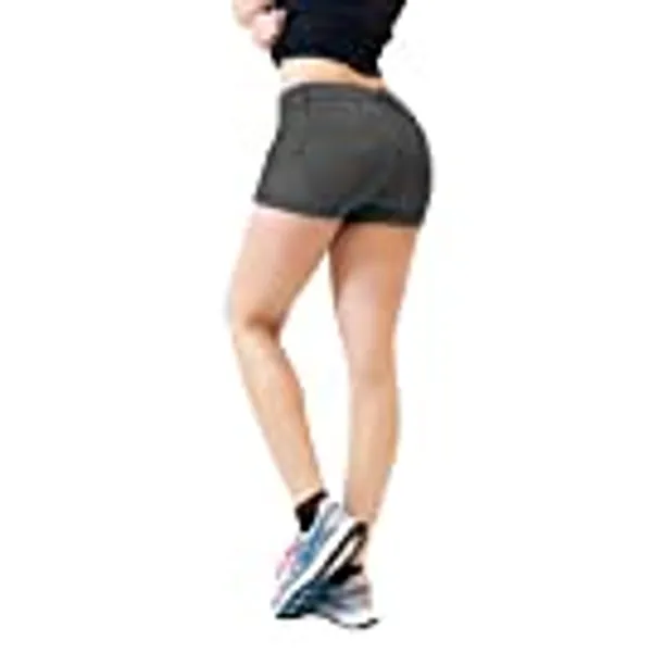 Hybrid Womens Super Comfy Plus Inseam Butt Lifting Stretch Twill/Denim Shorts