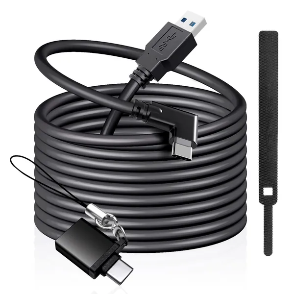 for Quest Oculus Link Cable, 16ft Quest 2 VR Headset Cables for PC, Occulus Two Rift Long Data 5M Connection Cable - 