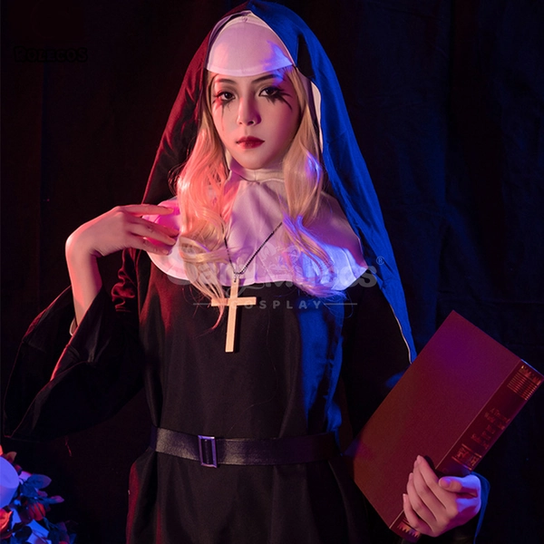 【In Stock】Movie The Nun Cosplay Valak  (Black) Cosplay Costume