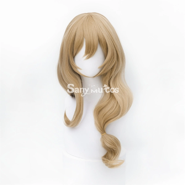 【In Stock】Game Genshin Impact Lisa Minci Brown Long Curly Cosplay Wig