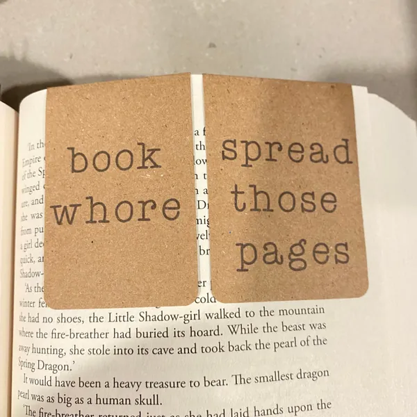 Book Whore Spread Those Pages Magnetic Bookmark Set, Smut Bookmarks, Book Whore Bookmark, Magnetic Bookmark Set, Magnetic Bookmark