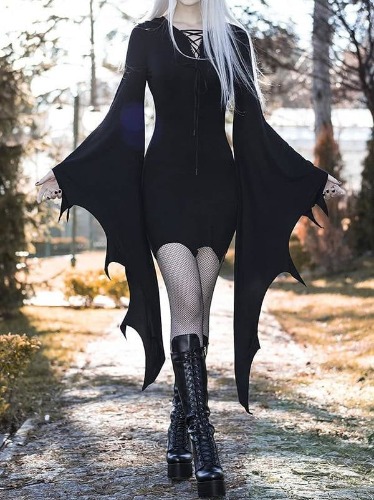 Forest Witch Hooded Dress - S