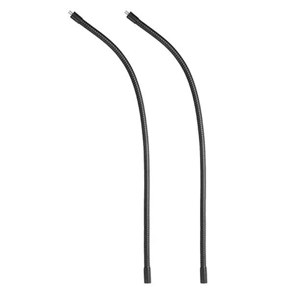PATIKIL 20" Gooseneck, 2 Pcs 1/4"-20 Female to Male Thread Metal Universal Hose Flexible Arm Gooseneck Tube Extension Holder for Action Camera, Phone, Microphone, Black - 20 Inch