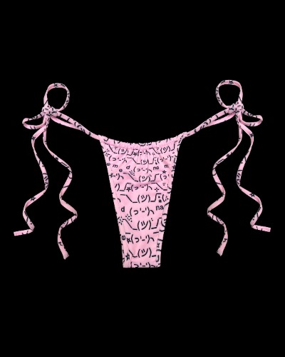 MALFUNCTION BIKINI BOTTOMS BABY PINK | L/XL