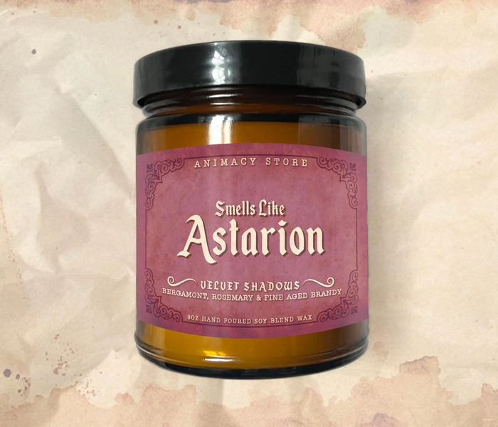 ASTARION Inspired Candle - BG3 - 8 oz Hand Poured Soy Blend Wax - Nerdy Anime Video Game Gift