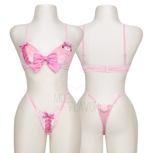 Pre-Order Pastel Winter Bikini [MOEFLAVOR x Gloomy Bear] - Pink / 2nd Batch Pre-Order XS/S