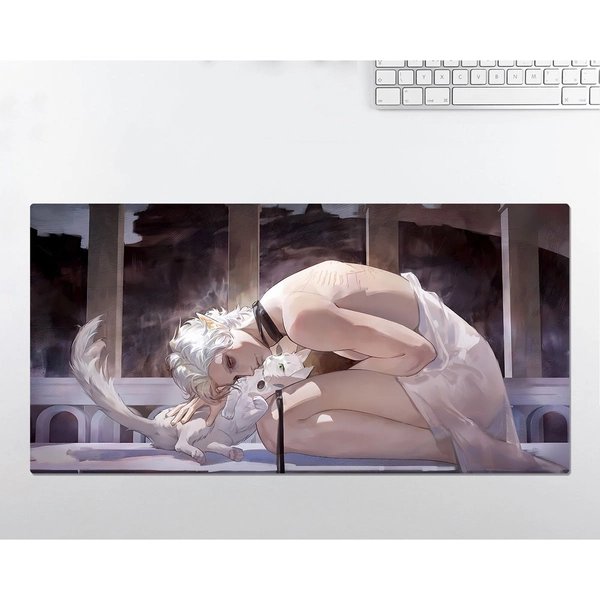 Baldur's Gate 3 Astarion RGB LED Large Mouse Pad, Desk Mat, Mousepads,Gaming Mousepad Keyboard Pad, Gift