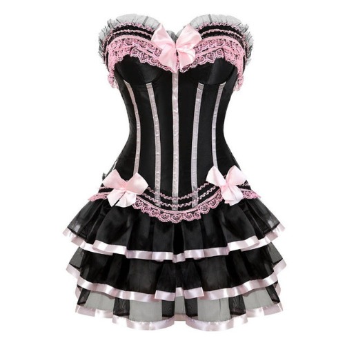 Genuine Corset Dresses - Pink / S