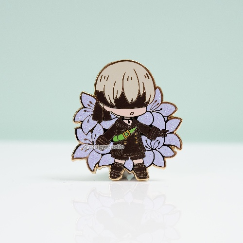 NieR: Automata 9S YoRHa Hard Enamel Pin - [A Grade] / Simple Rubber Back