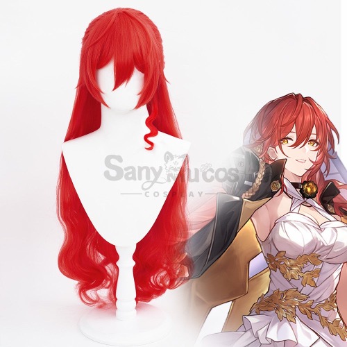 Game Honkai: Star Rail Cosplay Astral Express Himeko Cosplay Wig
