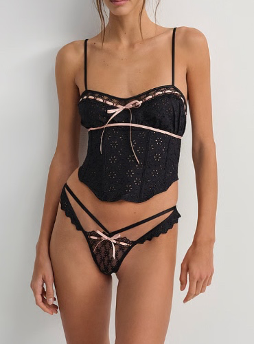 For Love & Lemons  Elena Bustier & Panty Set 