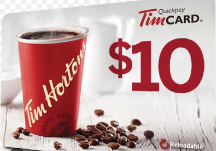 $10 Tim Hortons GC x 10