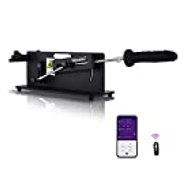 Hismith Table Top 2.0 Pro - Premium Sex Machine with APP/Remote/Wire 3 in 1 Control, Love Machine with KlicLok System (Black)