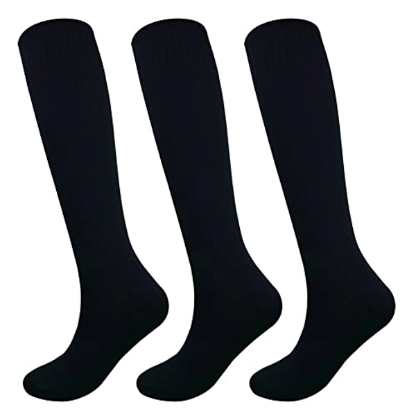 Fitliva Knee High Long Sports Socks Unisex Multicolor 3/6/12 Pairs