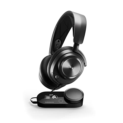 SteelSeries Arctis Nova Pro Multi-System Gaming Headset - Premium Drivers - Hi-Res Spatial Audio - GameDAC Gen 2 - ESS Quad-DAC - ClearCast Mic - PC, PS5, PS4, Switch (Renewed) - Black - Arctis Nova Pro - Wired