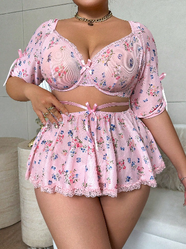 floral lingerie