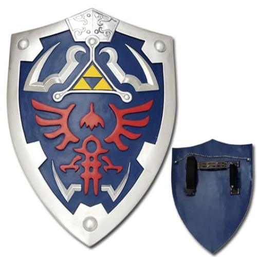 Legend Of Zelda Link Triforce Zelda Hylian Fiberglass Shield | Default Title