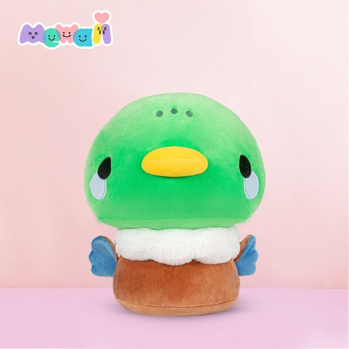 Mewaii® Mushroom Family Stuffed Animal Kawaii Plush Pillow | [New]★Duck Green / 8inch