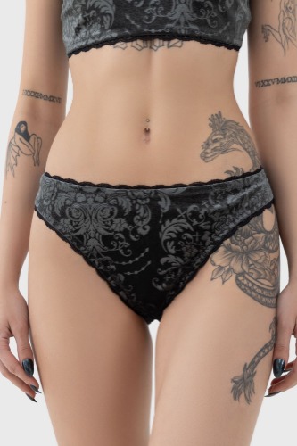 Raveena Panties | XL / Grey / 93% Polyester 7% Elastane