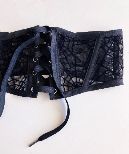 Spider web corset