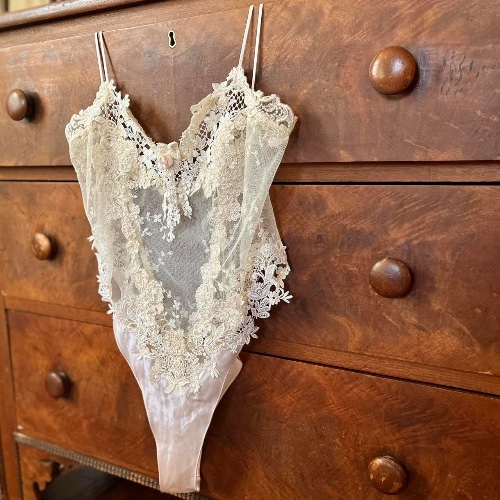 Vintage Victoria’s Secret, gold crown label mesh...