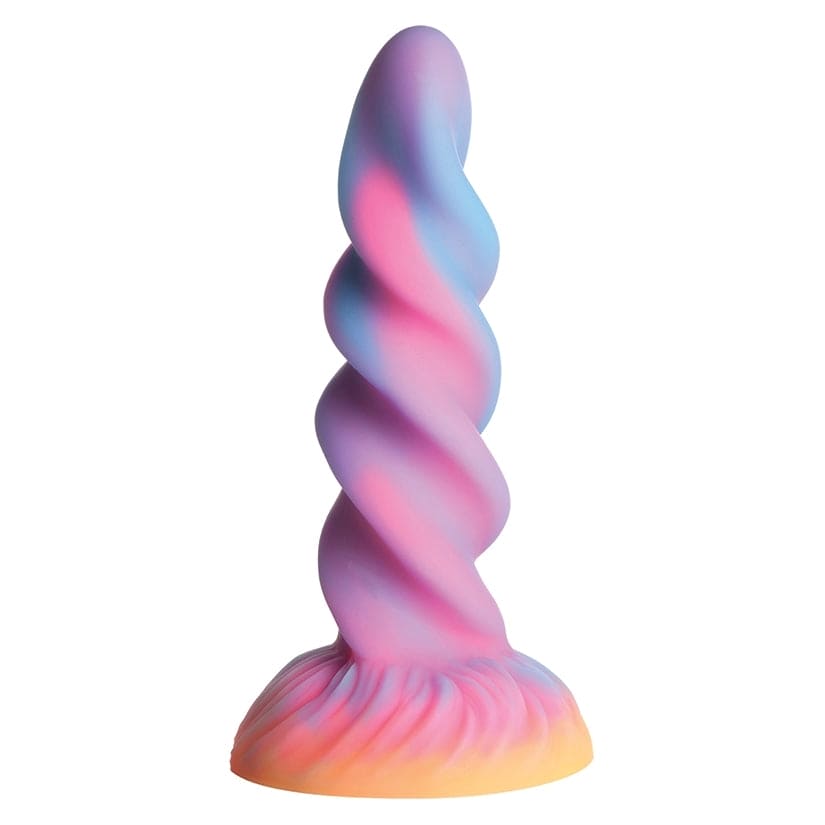 Moon Rider Glow in the Dark Unicorn Dildo - Rainbow