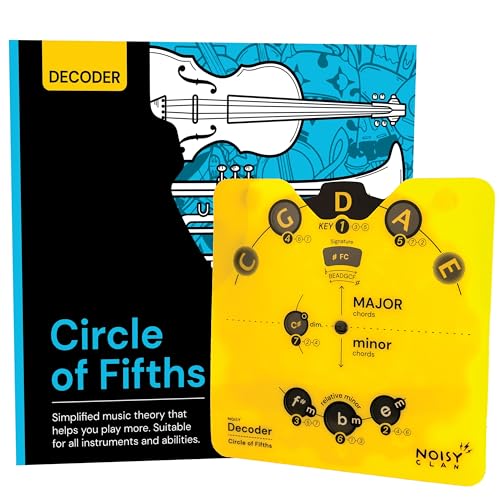 Noisy Clan Master Music Theory with Ease: Circle of Fifths Melody Tool for All Instruments | Includes Practical Book Guide | Unlock Chords, Progressions, Compositions | Simplify Your Musical Journey