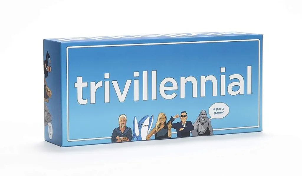 DSS Games Trivillennial | The Trivia Game for Millennials | Party Card Games, 1000 Trivia Questions & Answers | Fun Card Games for Adults Game Nights, Gatherings, & Parties | Ages 17 Up