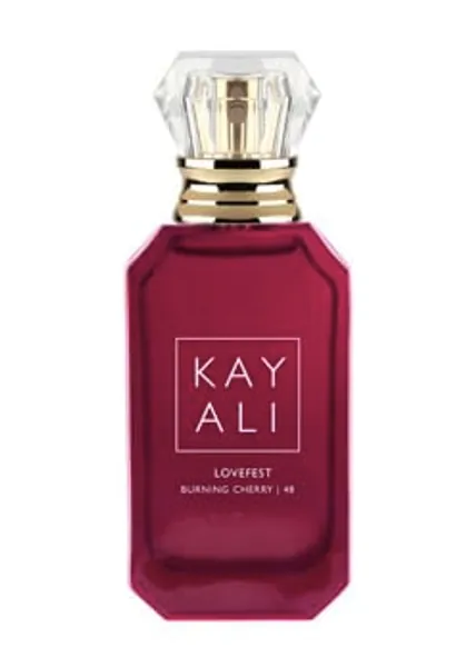 Huda Beauty KAYALI Lovefest Burning Cherry | 48 Eau De Parfum TRAVEL SIZE Spray (10 ml / 0.34 fl oz)