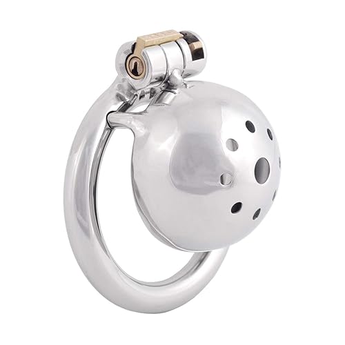 TERNENCE Metal Chastity Device Male Comfortable Virginity Lock Chastity Belt with Small Cage C250 (1.97 inch / 50mm) - 1.97 Inch (Pack of 1)