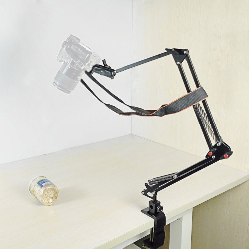 Adjustable Camera Holder for Overhead Photography - Black