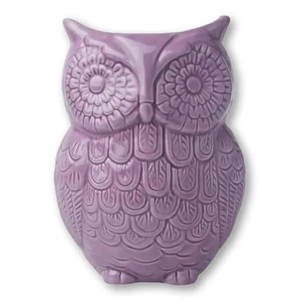 Comfify Owl Utensil Holder Decorative Ceramic Cookware Crock & Organizer, in Lovely Purple Color - Utensil Caddy and Perfect Kitchen Ceramic Décor Gift - 5” x 7” x 4” Size - Purple