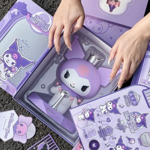 Sanrio Kuromi-altavoz con Bluetooth para mujer, caja de sonido Kawaii con estrellas de escenario, regalo de cumpleaños para novia