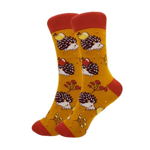 Fall Porcupine Socks (Adult Medium)