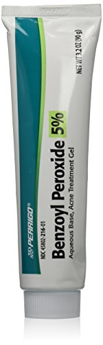 Perrigo Benzoyl Peroxide 5 Percent Large 90 gram Tube of Acne Treatment Gel - Cherry - 3.17 Ounce (Pack of 1)