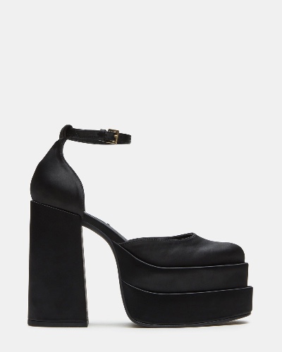 CHARLIZE BLACK SATIN | BLACK SATIN / 9.5 / 486