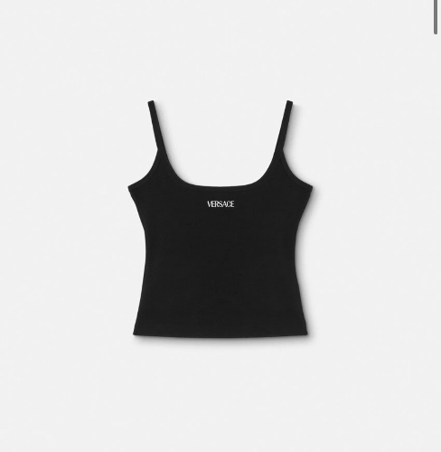 LOGO RIBBED TANK TOP