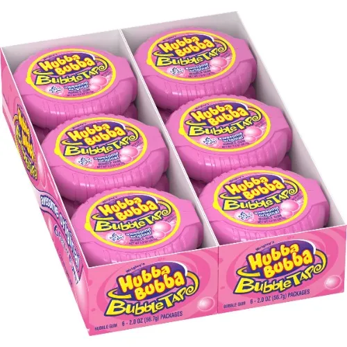 Hubba Bubba Bubble Gum "Original Bubble" pack of 12