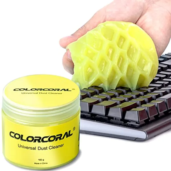 COLORCORAL Cleaning Gel Universal Dust Cleaner for PC Keyboard Cleaning Car Detailing Laptop Dusting Home and Office Electronics Cleaning Kit Computer Dust Remover from 160g