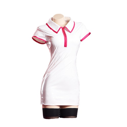 【Size S-3XL】 DokiDoki-R Manga Anime Chainsaw Man Cosplay Power / Makima Costume Nurse Uniform White/Black | White costume-S-PRESALE