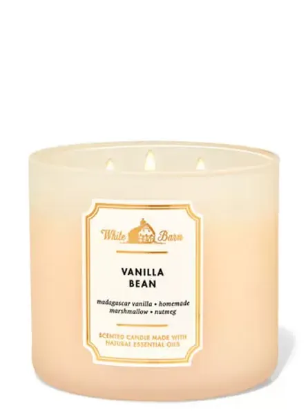 Vanilla Bean 3-Wick Candle - White Barn | Bath & Body Works