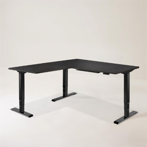 Grove Standing Desk - Oak Black - Black