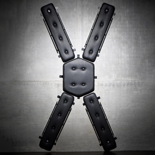 Master Series® Masters Wall-Mounted St. Andrew's Cross - Black