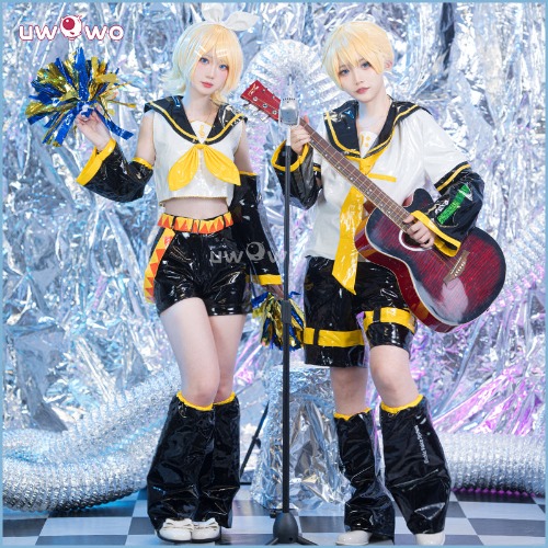 【Pre-sale】Uwowo Collab Series: Hatsune Miku Project DIVA Kagamine Rin Kagamine Len Cosplay Costume | Kagamine Rin / S