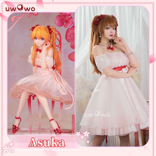 [Last Batch]【In Stock】Uwowo Asuka Langley Evangeliona Whisper of Flower Ver. Dress Cosplay Costume | M