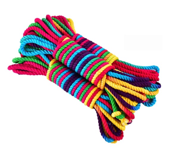 Rainbow Pride Bamboo Shibari Rope - Rainbow