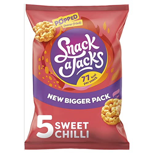Snack A Jacks Crispy Sweet Chilli 5 X 19g - Sweet Chili - 19 g (Pack of 5)